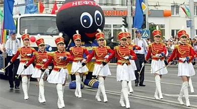 У часе парада 3 ліпеня ў Віцебску.