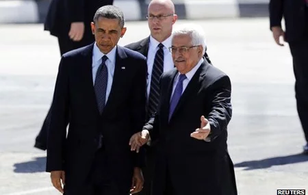 Барак Обама и Махмуд Аббас.
