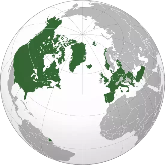 Страны НАТО. Фото из Википедии.