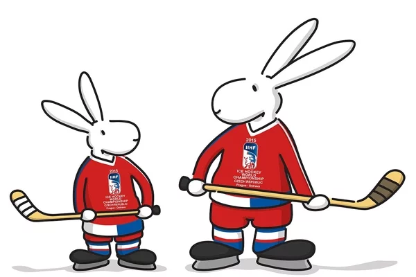 Зайцы Боб (вялікі) і Бобэк (маленькі) — талісманы сёлетняга першынства.