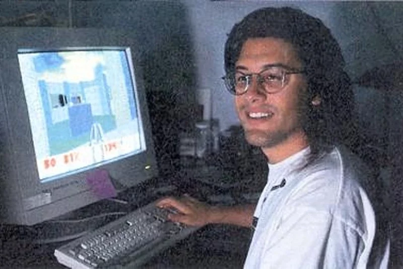 Džon Ramera, adzin sa stvaralnikaŭ Doom, u 1994 hodzie. Fota: giantbomb.com
