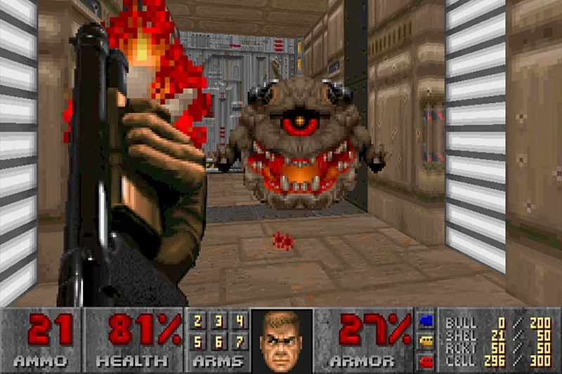 Скриншот классической «стрелялки» Doom 2. Иллюстрация: pixelatedgeek.com