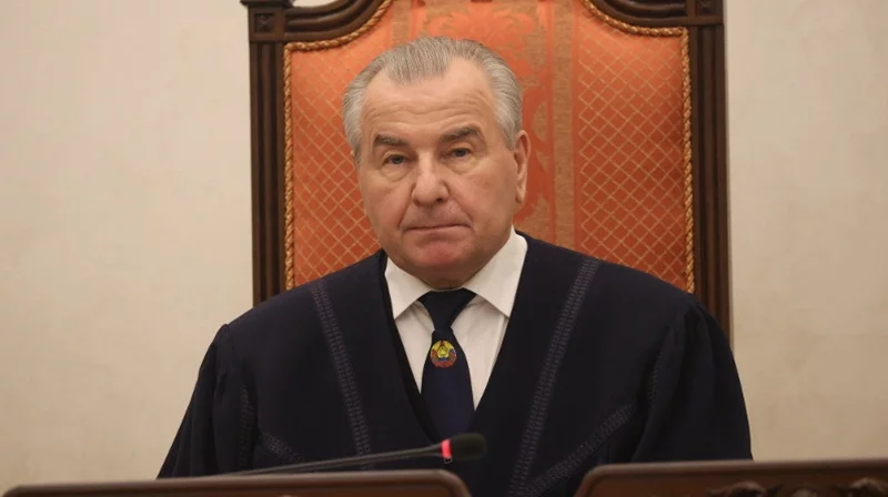 Председатель Конституционного суда Петр Миклашевич. Фото «Звязда»