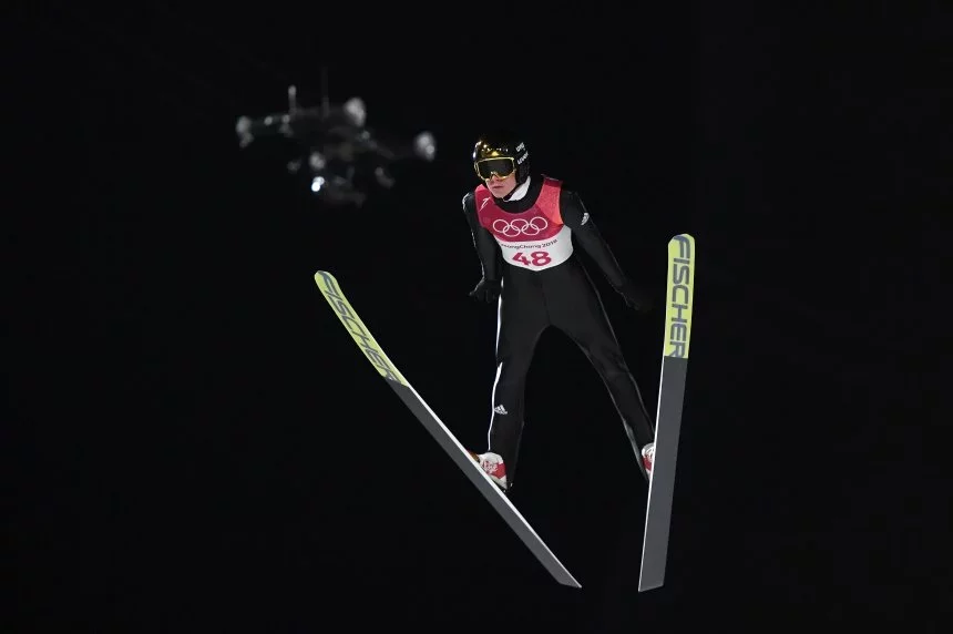 Андрэас Велінгер — алімпійскі чэмпіён у скачках з нармальнага трампліна (95 метраў), фота Spiegel Online