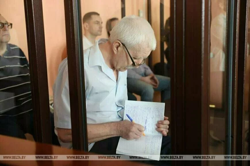 Григорий Костусев в суде. Фото: БелТА