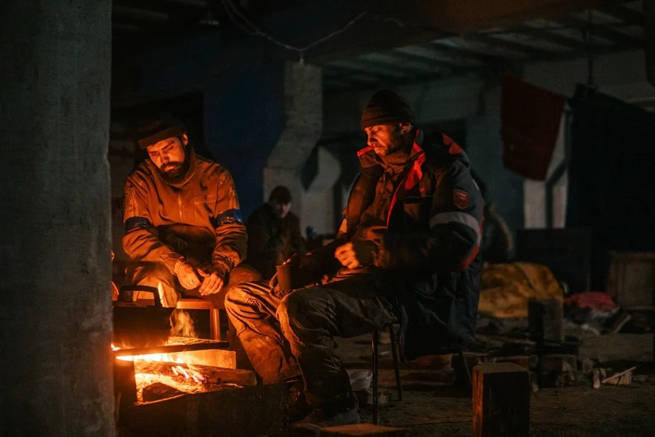 Защитники Мариуполя в подвалах «Азовстали». Фото: Дмитрий Казацкий, АР