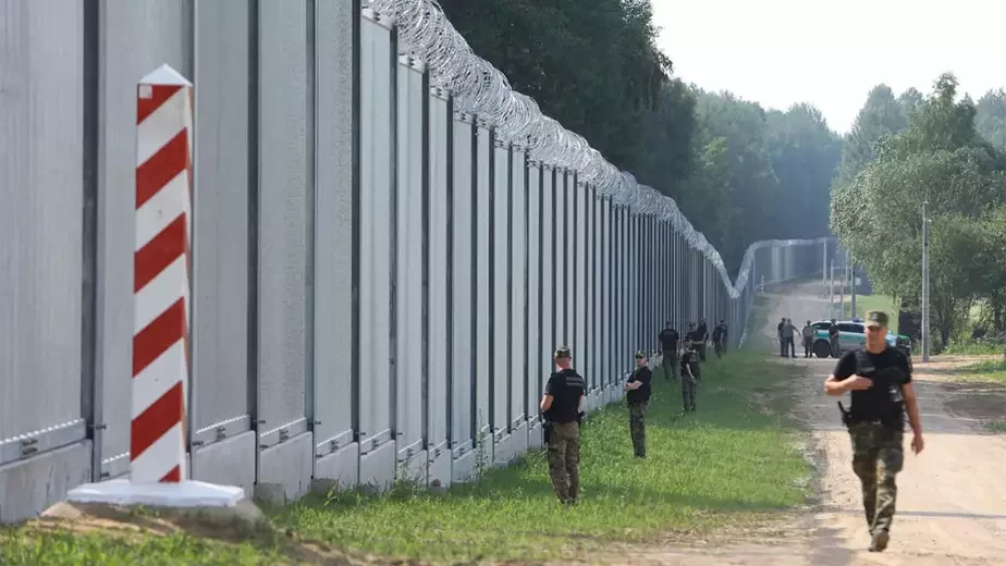 Стена на польско-белорусской границе