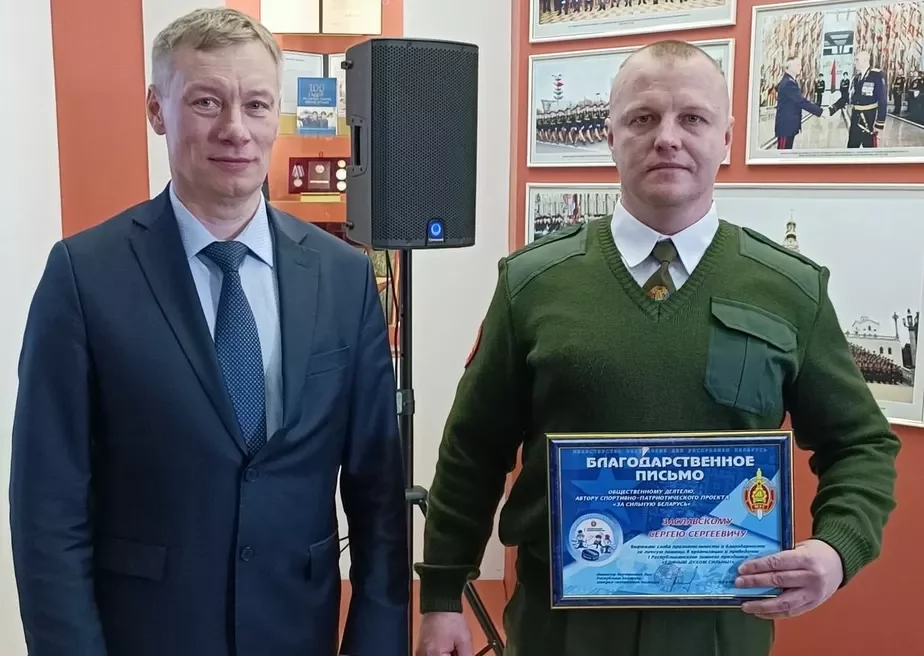 Заславский с заместителем министра внутренних дел, генералом Дмитрием Корзюком