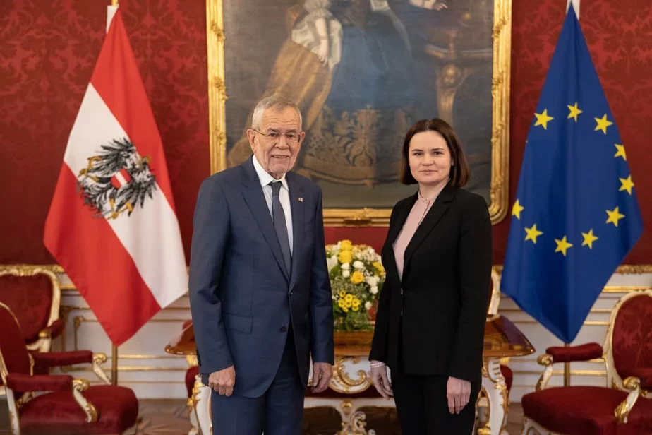 Светлана Тихановская встретилась с президентом Австрии Александром Ван дер Белленом
