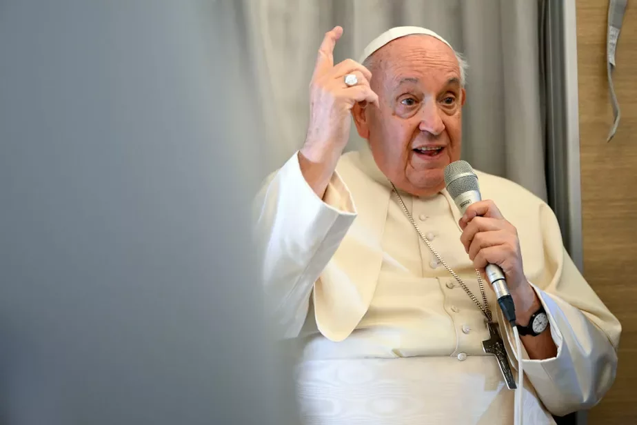 Папа Францішак у Манголіі. Фота: Vatican Media via Vatican Pool / Getty Images