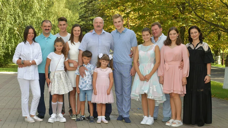Лукашенко с семьей. Фото: president.gov.by